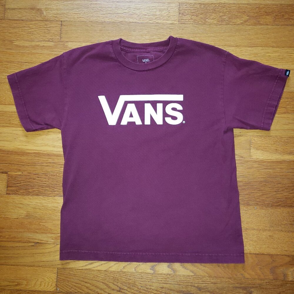 Vans Maroon T-Shirt, Unisex, Medium